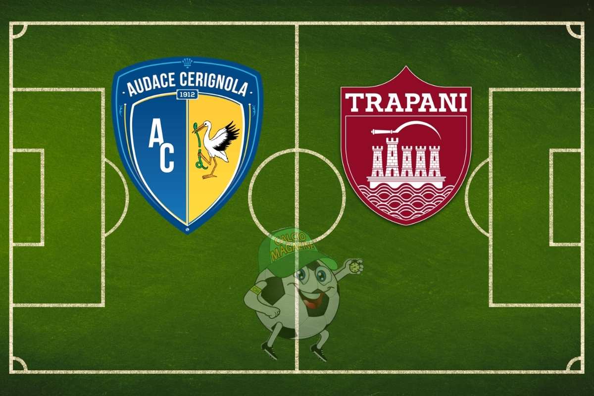 Audace Cerignola Trapani cronaca diretta live risultato in tempo reale