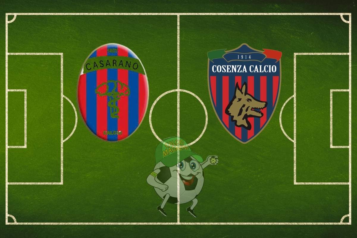 Casarano Cosenza cronaca diretta live risultato in tempo reale