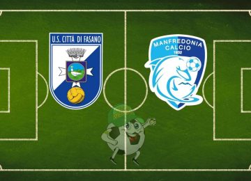 Città di Fasano Manfredonia cronaca diretta live e risultato in tempo reale