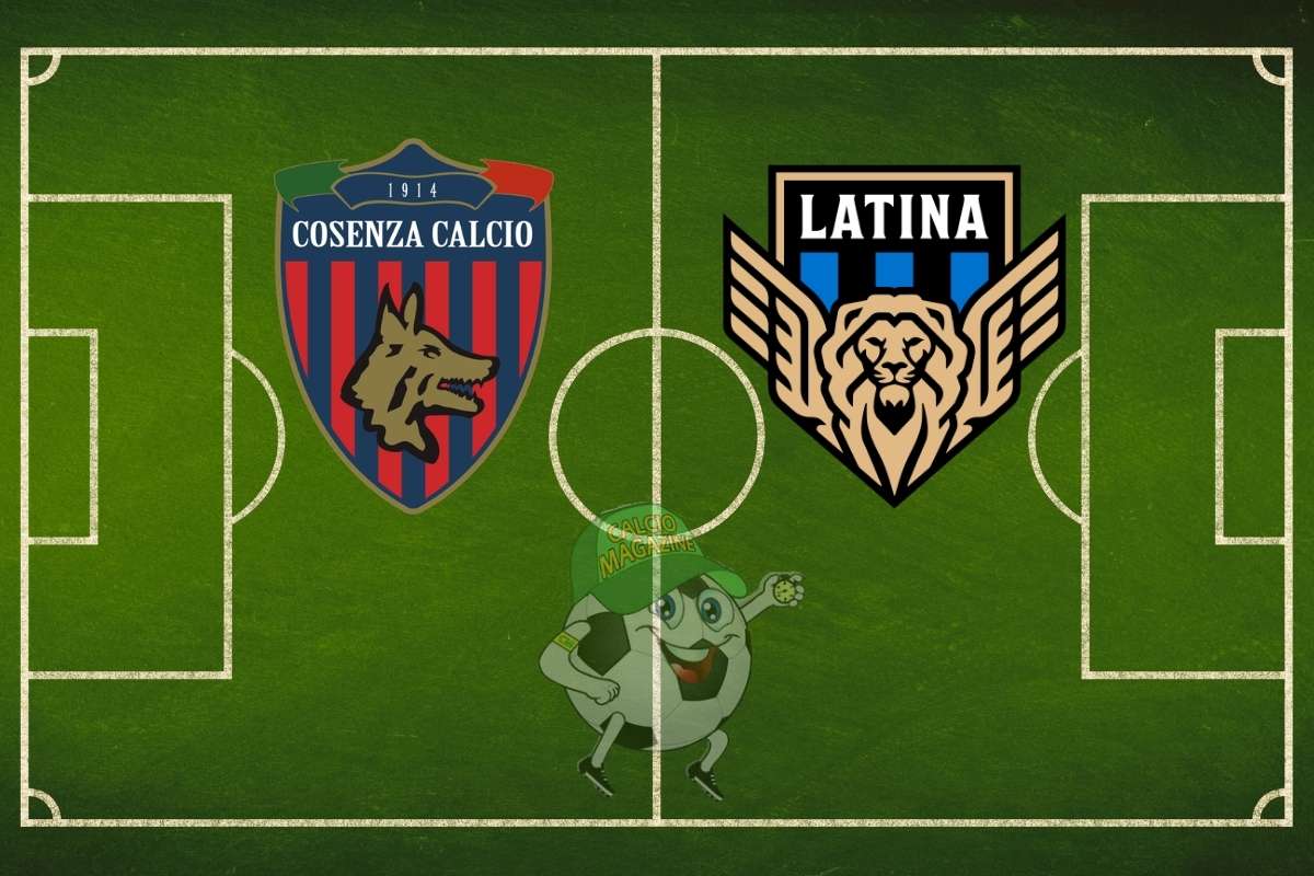 Cosenza Latina cronaca diretta live e risultato in tempo reale