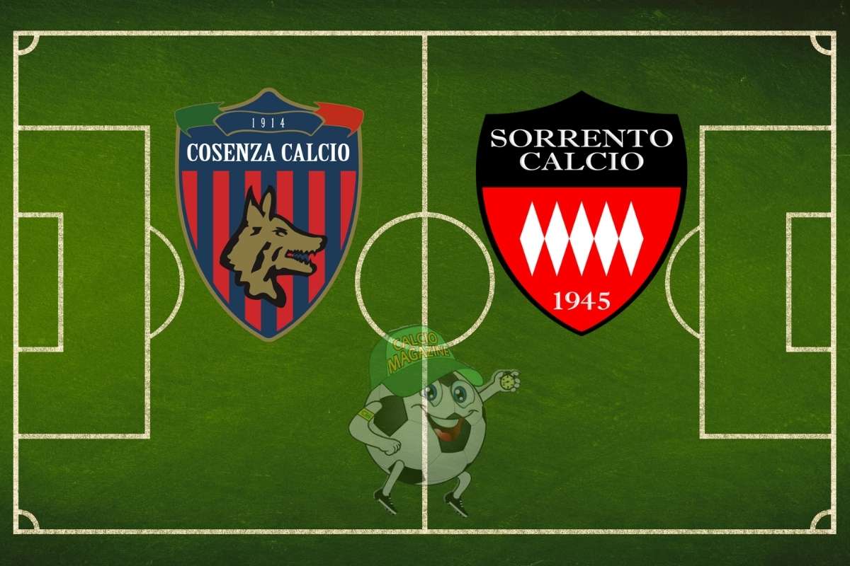 Cosenza Sorrento cronaca diretta live risultato in tempo reale