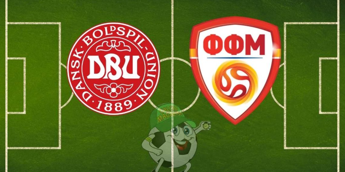 Danimarca Macedonia del Nord cronaca diretta live e risultato in tempo reale