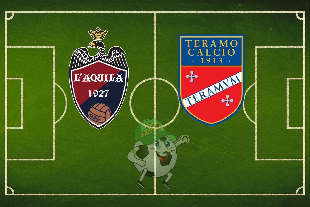L'Aquila Teramo cronaca diretta live e risultato in tempo reale