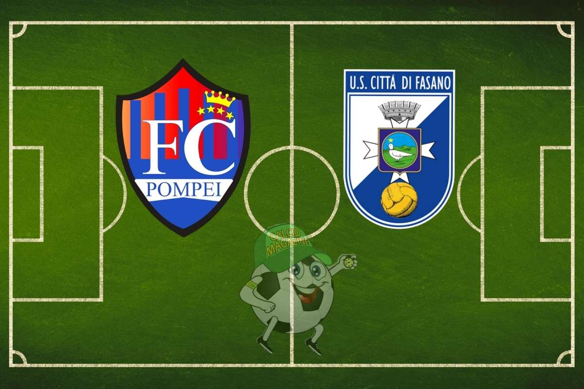 Pompei Città di Fasano cronaca diretta live e risultato in tempo reale