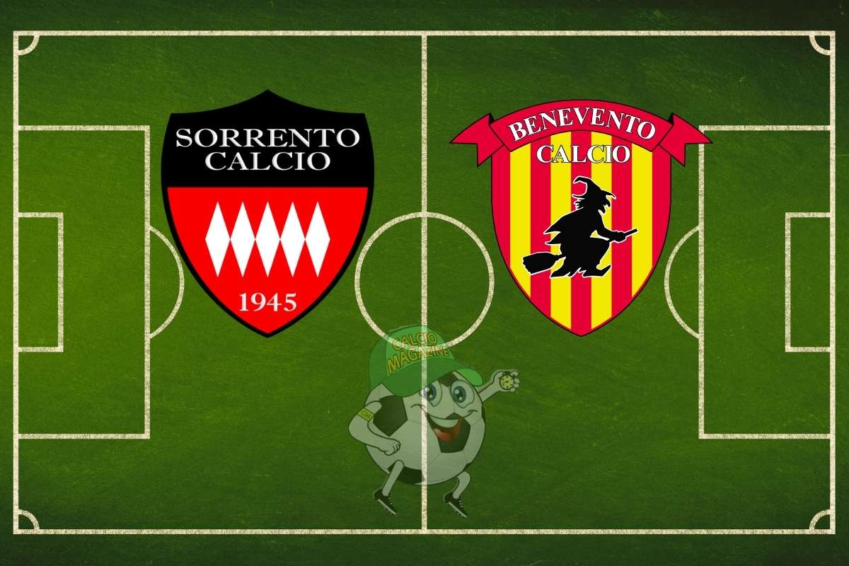Sorrento Benevento cronaca diretta live risultato in tempo reale