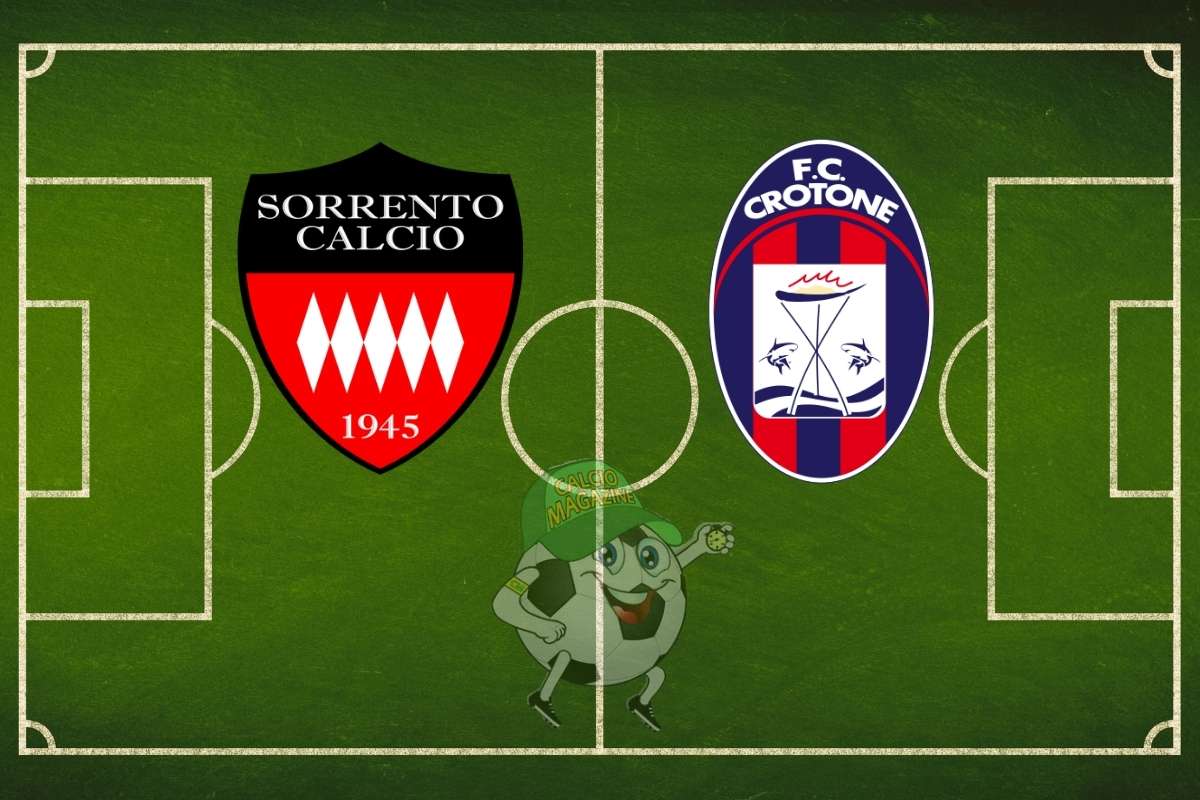 Sorrento Crotone cronaca diretta live e risultato in tempo reale