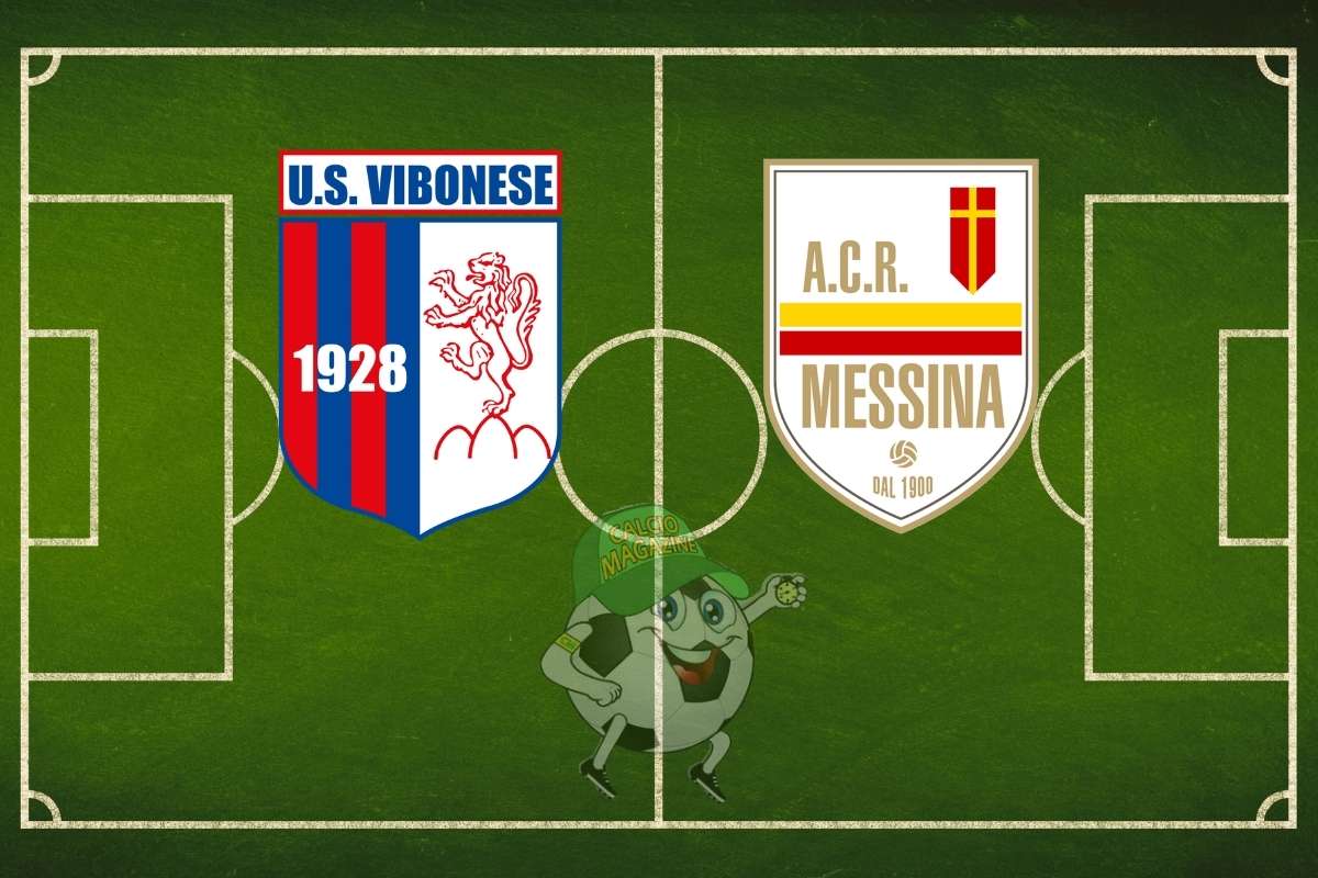 Vibonese Messina cronaca diretta live e risultato in tempo reale