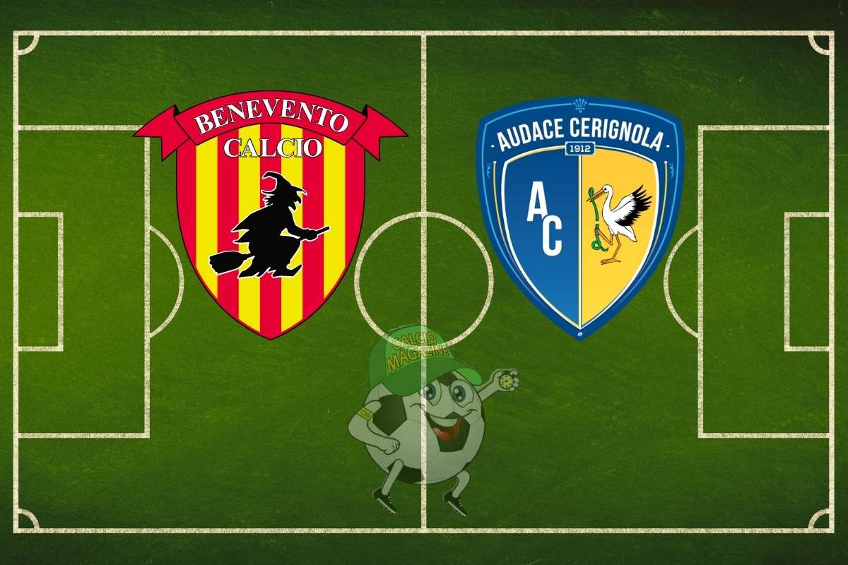 Benevento Audace Cerignola cronaca diretta live e risultato in tempo reale