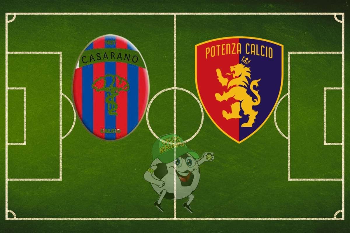 Casarano Potenza cronaca diretta live e risultato in tempo reale