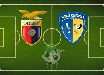 Casertana Audace Cerignola cronaca diretta live e risultato in tempo reale