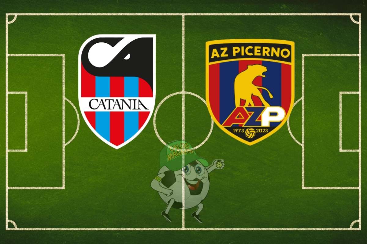 Catania Picerno cronaca diretta live e risultato in tempo reale