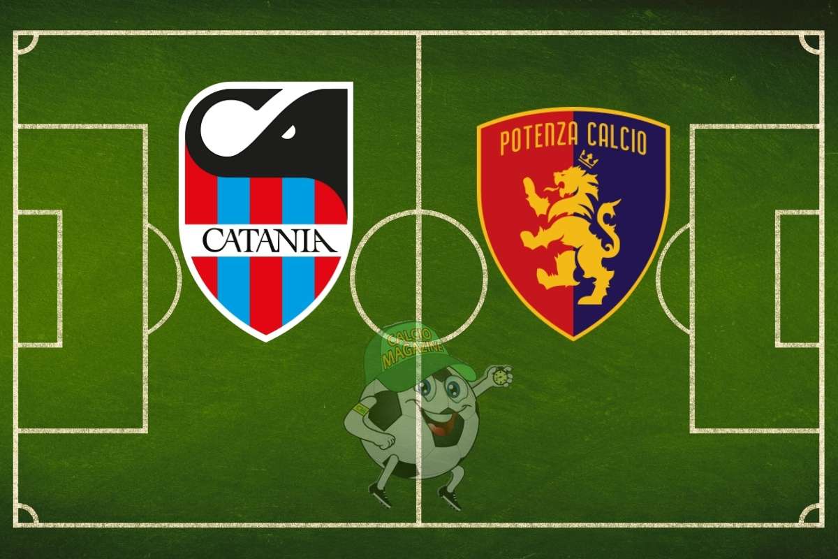 Catania Potenza cronaca diretta live e risultato in tempo reale