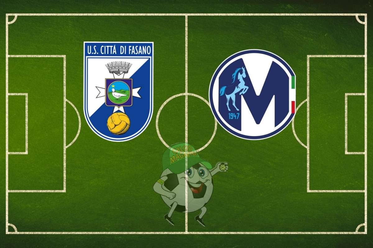 Città di Fasano Martina cronaca diretta live e risultato in tempo reale