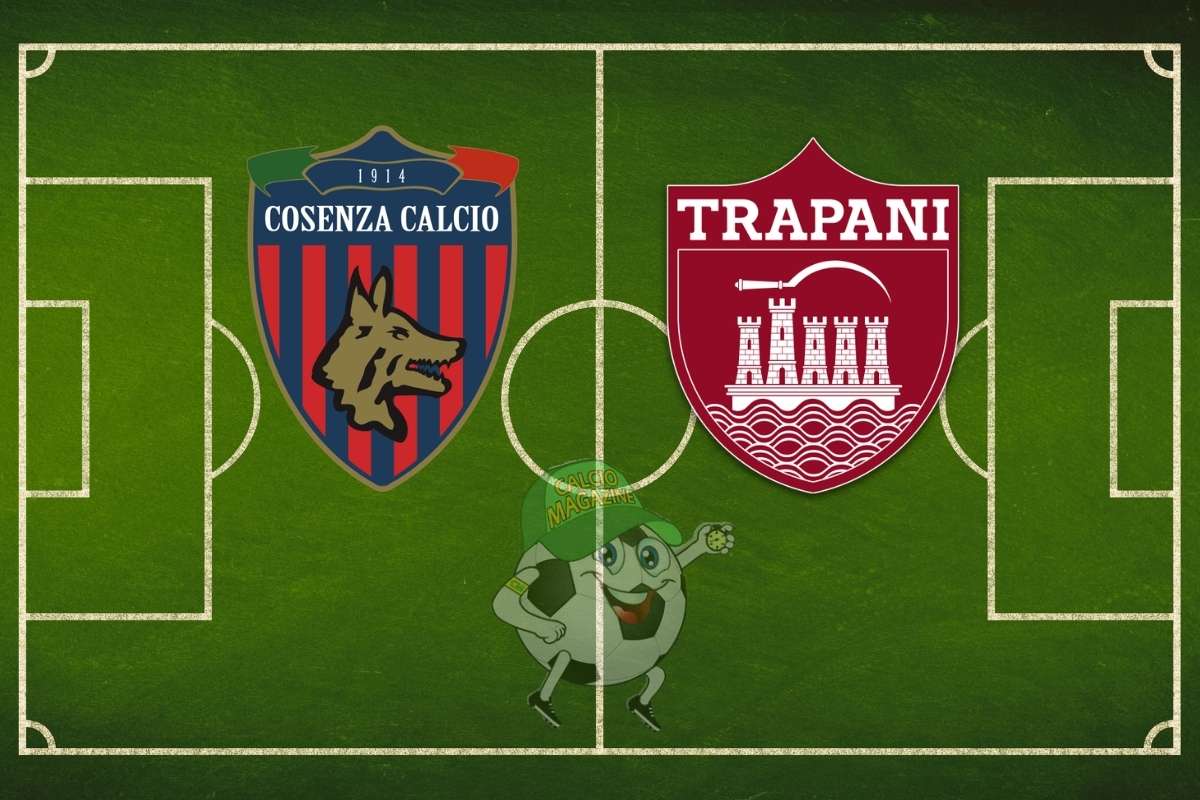 Cosenza Trapani cronaca diretta live e risultato in tempo reale