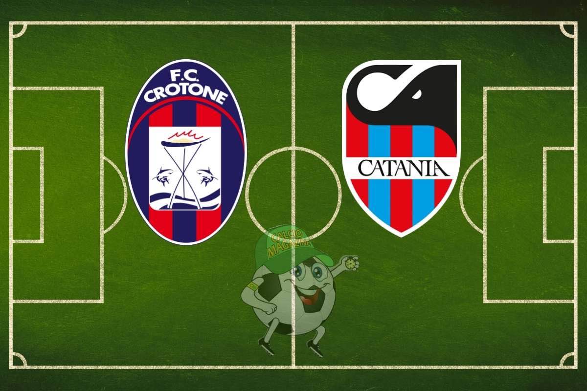 Crotone Catania cronaca diretta live e risultato in tempo reale