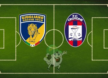 Giugliano Crotone cronaca diretta live e risultato in tempo reale