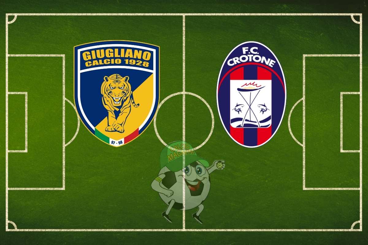 Giugliano Crotone cronaca diretta live e risultato in tempo reale