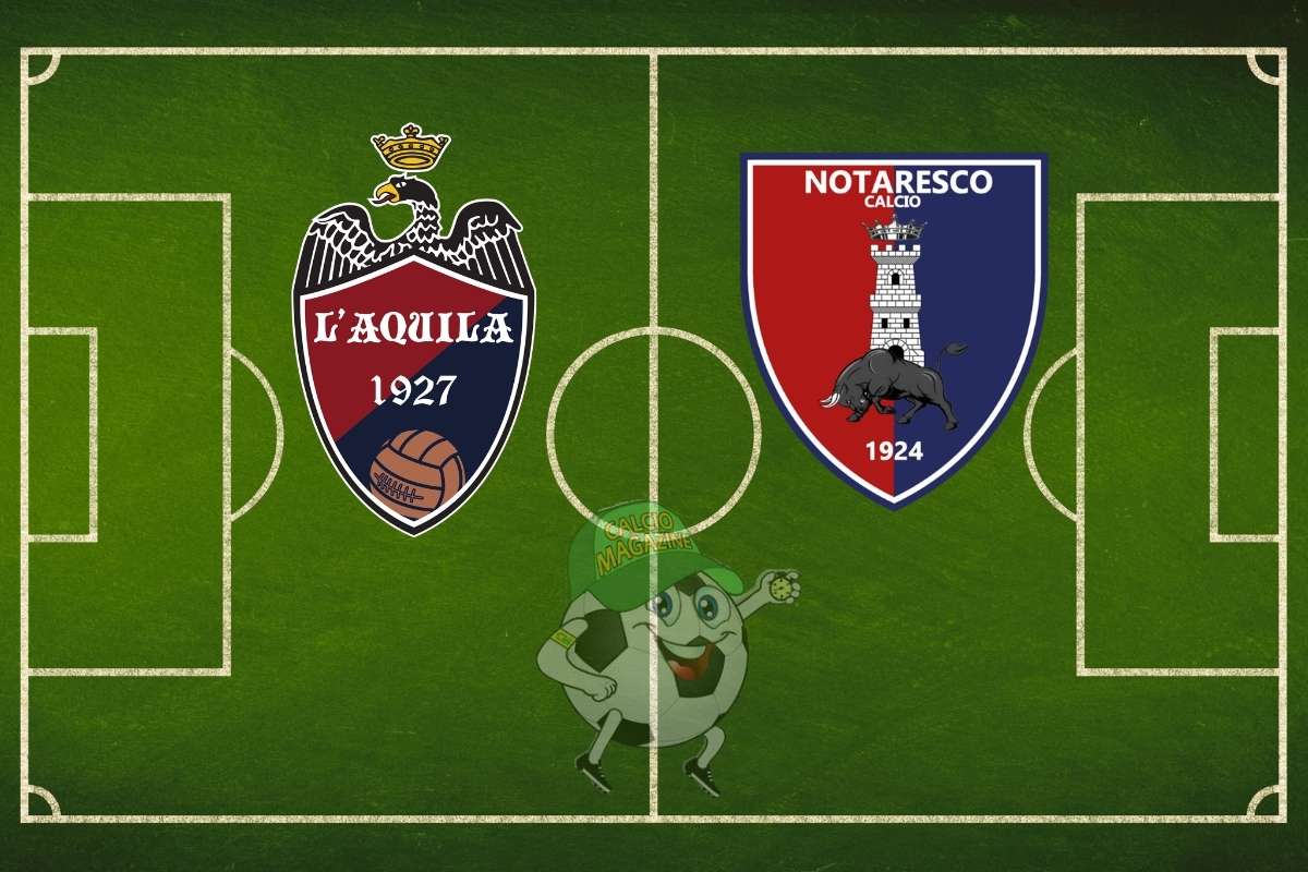 L'Aquila Notaresco cronaca diretta live e risultato in tempo reale