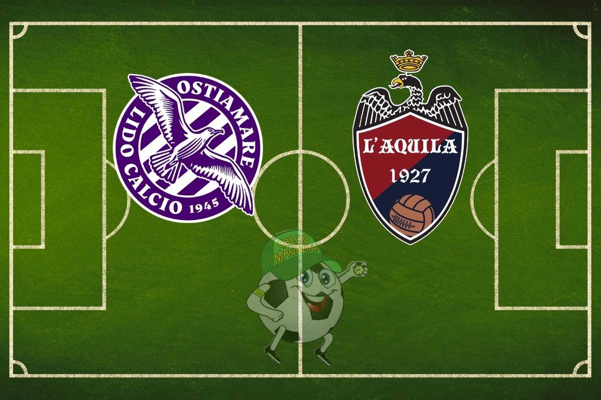 Ostiamare L'Aquila cronaca diretta live e risultato in tempo reale