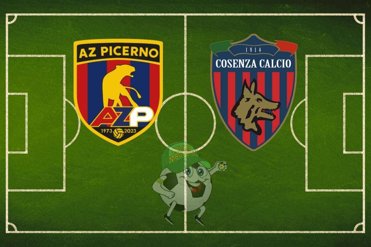 Picerno Cosenza cronaca diretta live e risultato in tempo reale