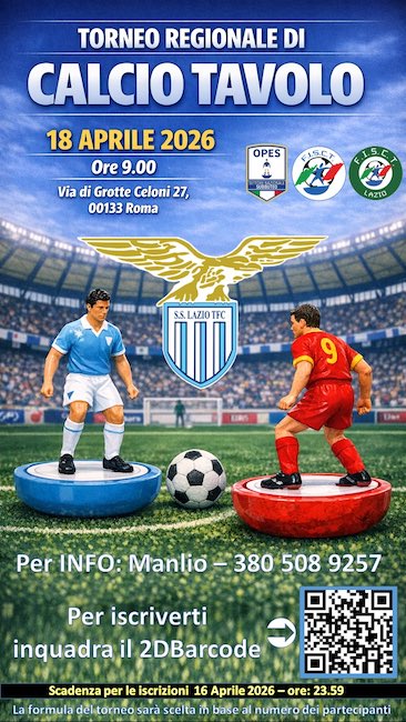 torneo calcio tavolo roma