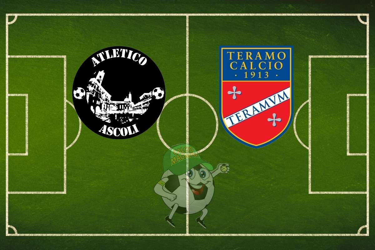 Altletico Ascoli Teramo cronaca diretta live e risultato in tempo reale