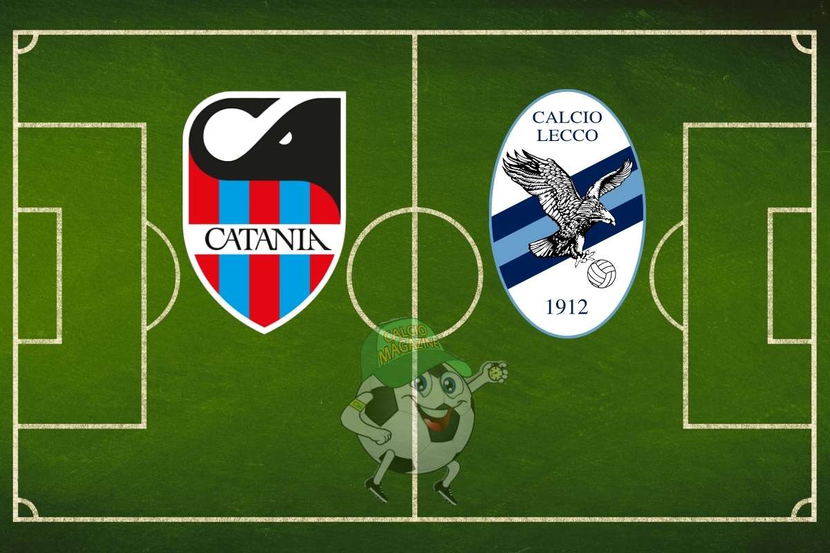 Catania Lecco cronaca diretta live e risultato in tempo reale