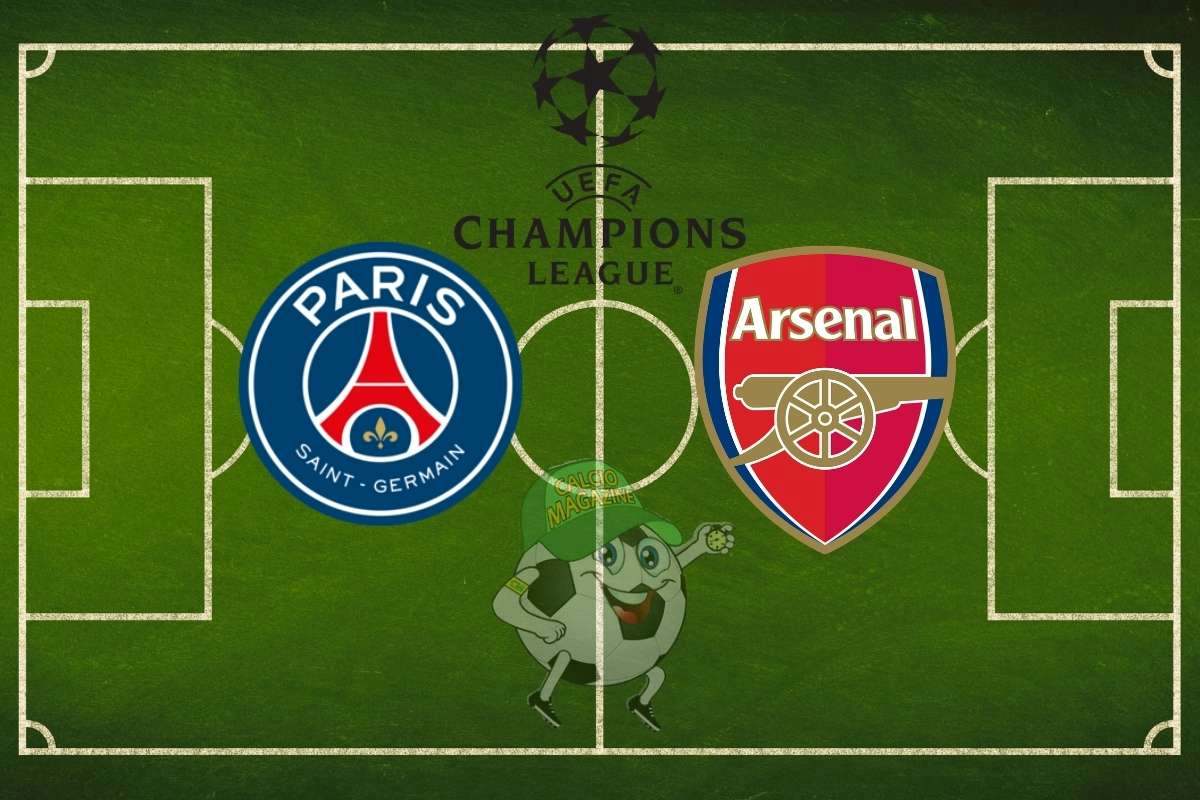 PSG Arsenal cronaca diretta live e risultato in tempo reale
