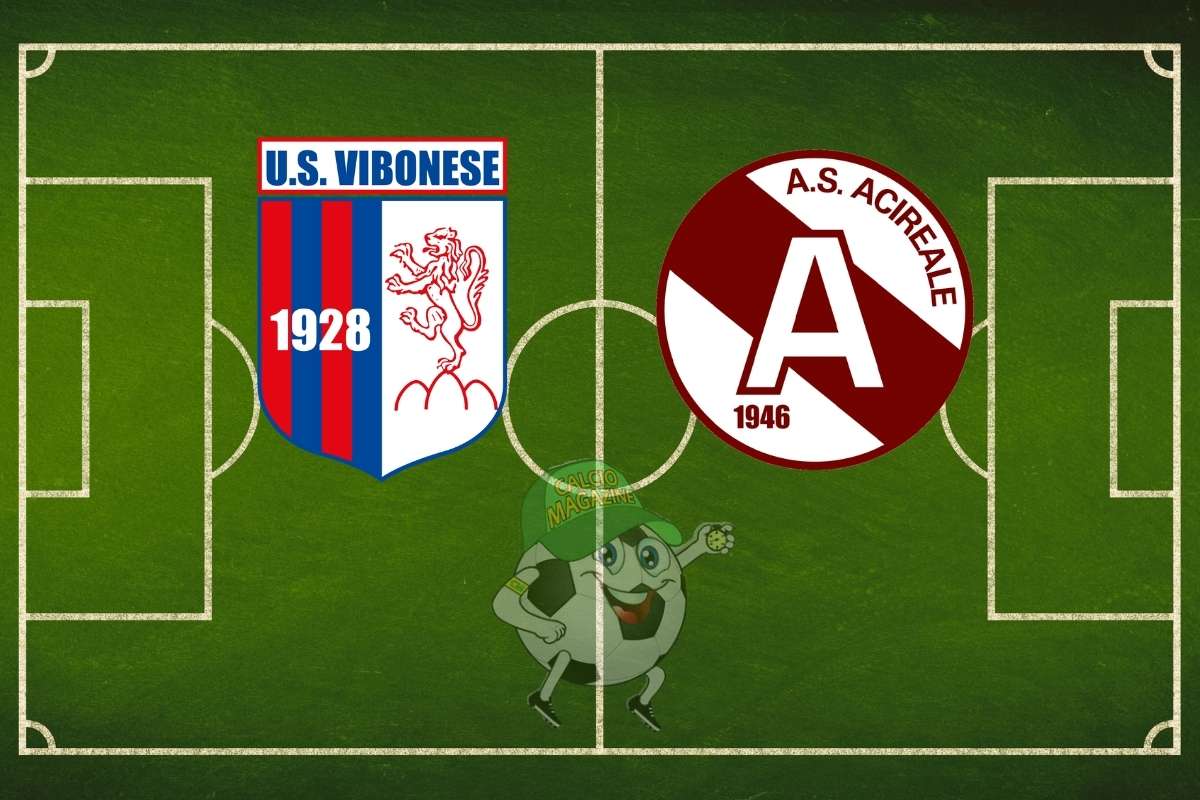 Vibonese Acireale cronaca diretta live e risultato in tempo reale