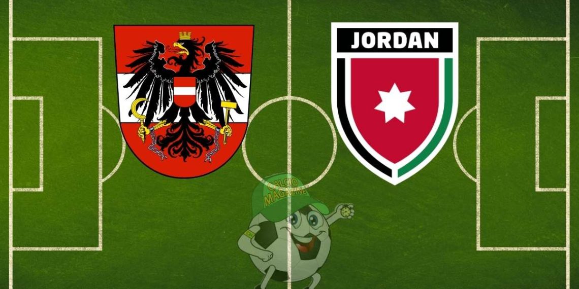 Austria Giordania cronaca diretta live e risultato in tempo reale