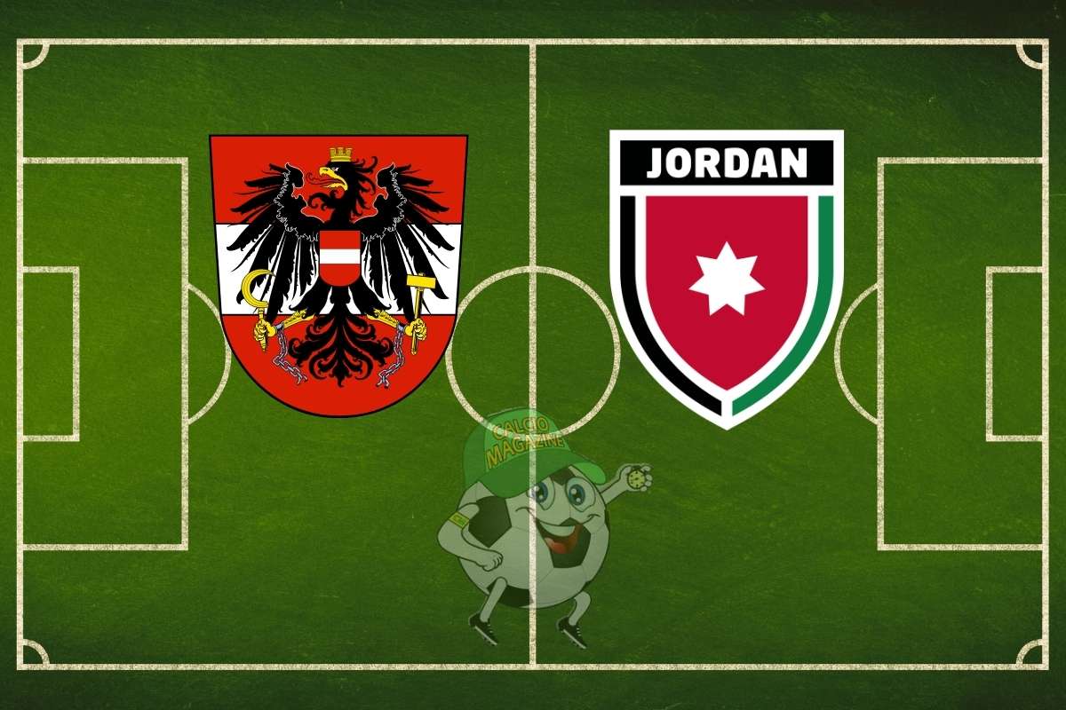 Austria Giordania cronaca diretta live e risultato in tempo reale