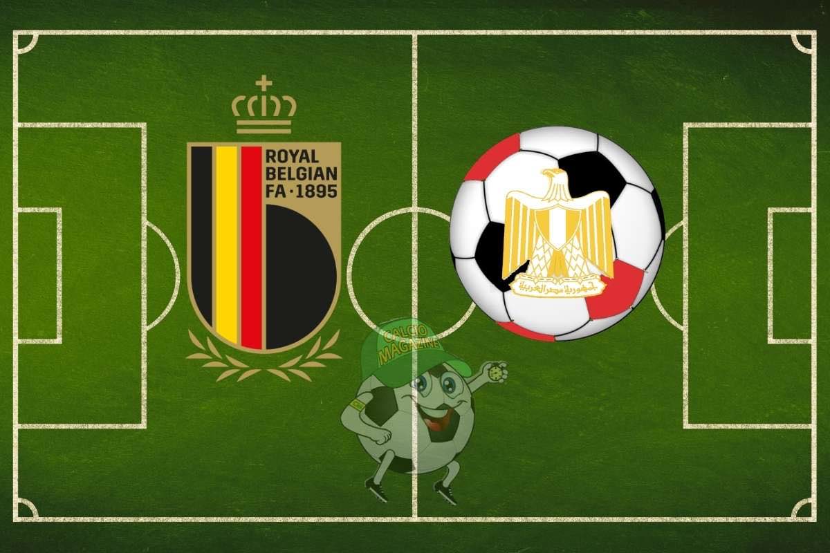 Belgio Egitto cronaca diretta live e risultato in tempo reale