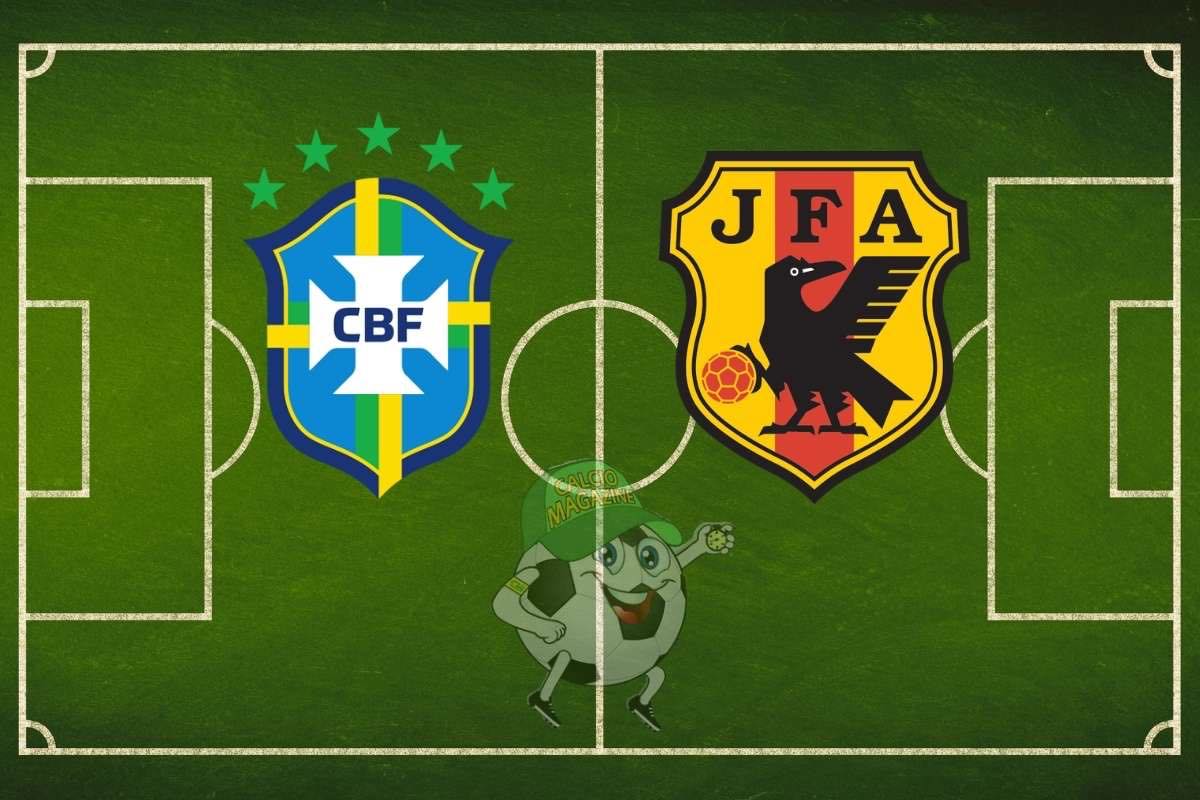Brasile Giappone cronaca diretta live e risultato in tempo reale