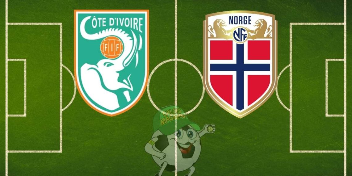 Costa d'Avorio Norvegia cronaca diretta live e risultato in tempo reale