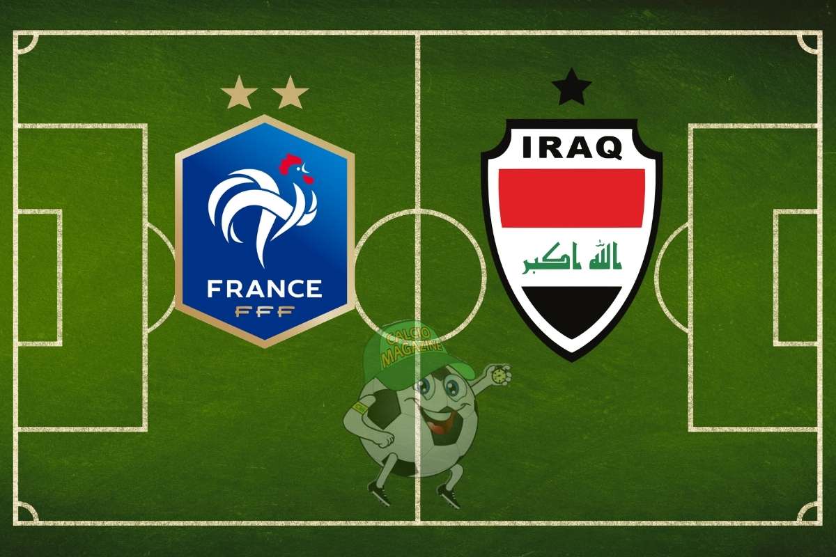 Francia Iraq cronaca diretta live e risultato in tempo reale