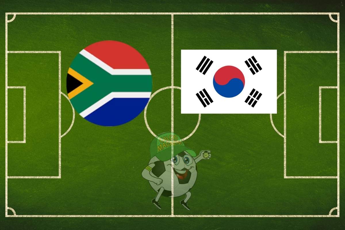 Sudafrica Corea del Sud cronaca diretta live e risultato in tempo reale
