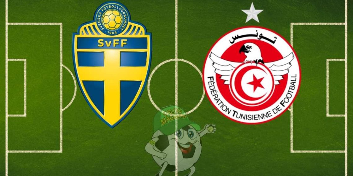 Svezia Tunisia cronaca diretta live e risultato in tempo reale