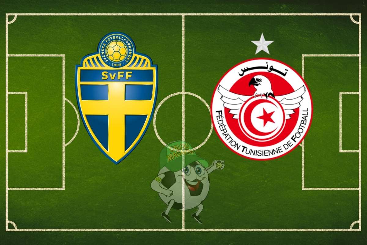 Svezia Tunisia cronaca diretta live e risultato in tempo reale