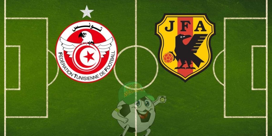 Tunisia Giappone cronaca diretta live e risultato in tempo reale