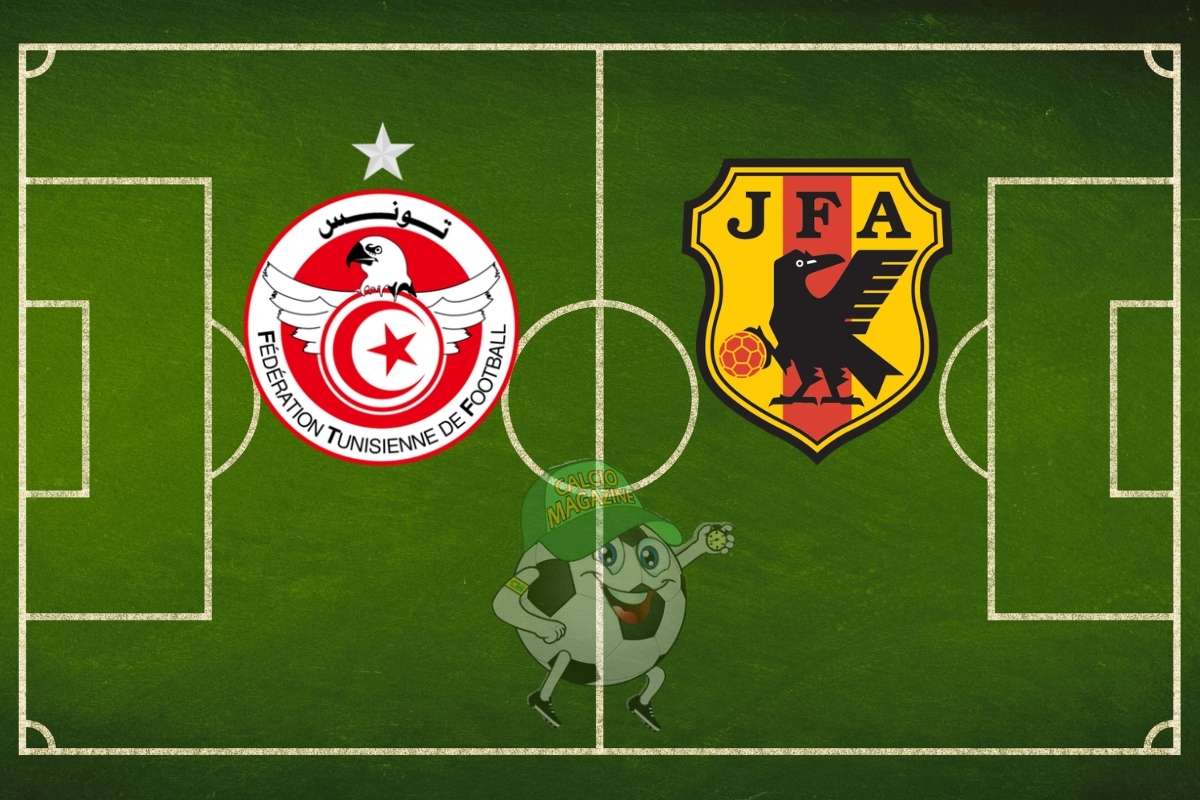 Tunisia Giappone cronaca diretta live e risultato in tempo reale