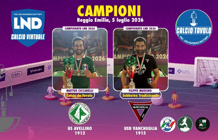 campioni lnd 2026