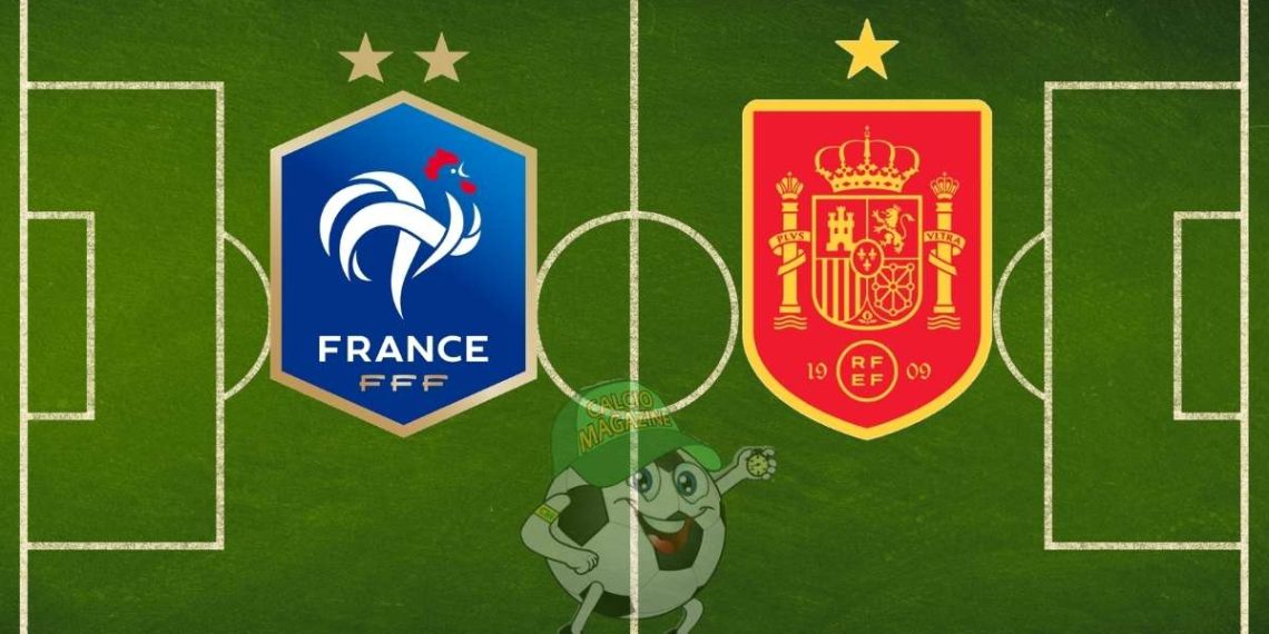 Francia Spagna cronaca diretta live e risultato in tempo reale