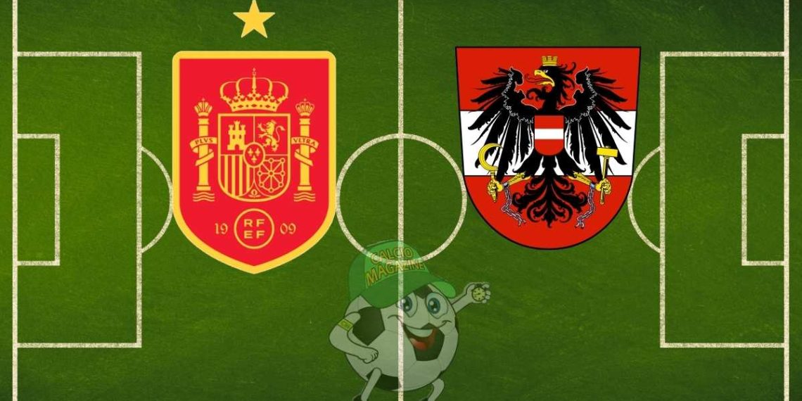 Spagna Austria cronaca diretta live e risultato in tempo reale