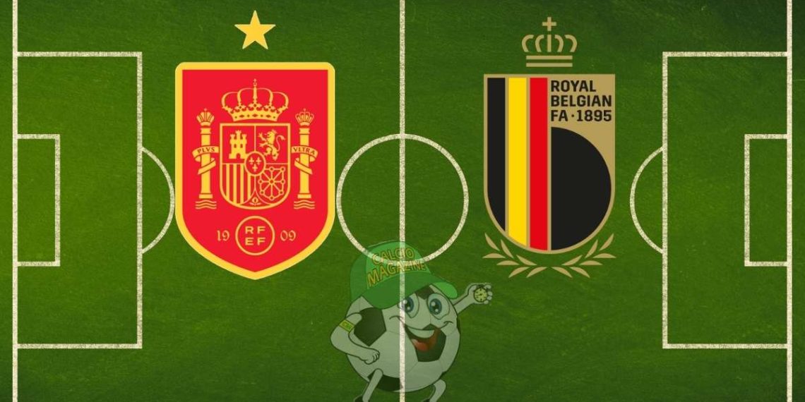 Spagna Belgio cronaca diretta live e risultato in tempo reale