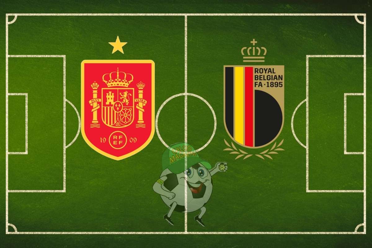 Spagna Belgio cronaca diretta live e risultato in tempo reale