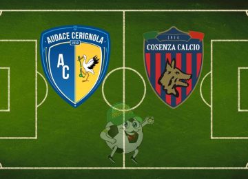 Audace Cerignola Cosenza cronaca diretta live risultato in tempo reale