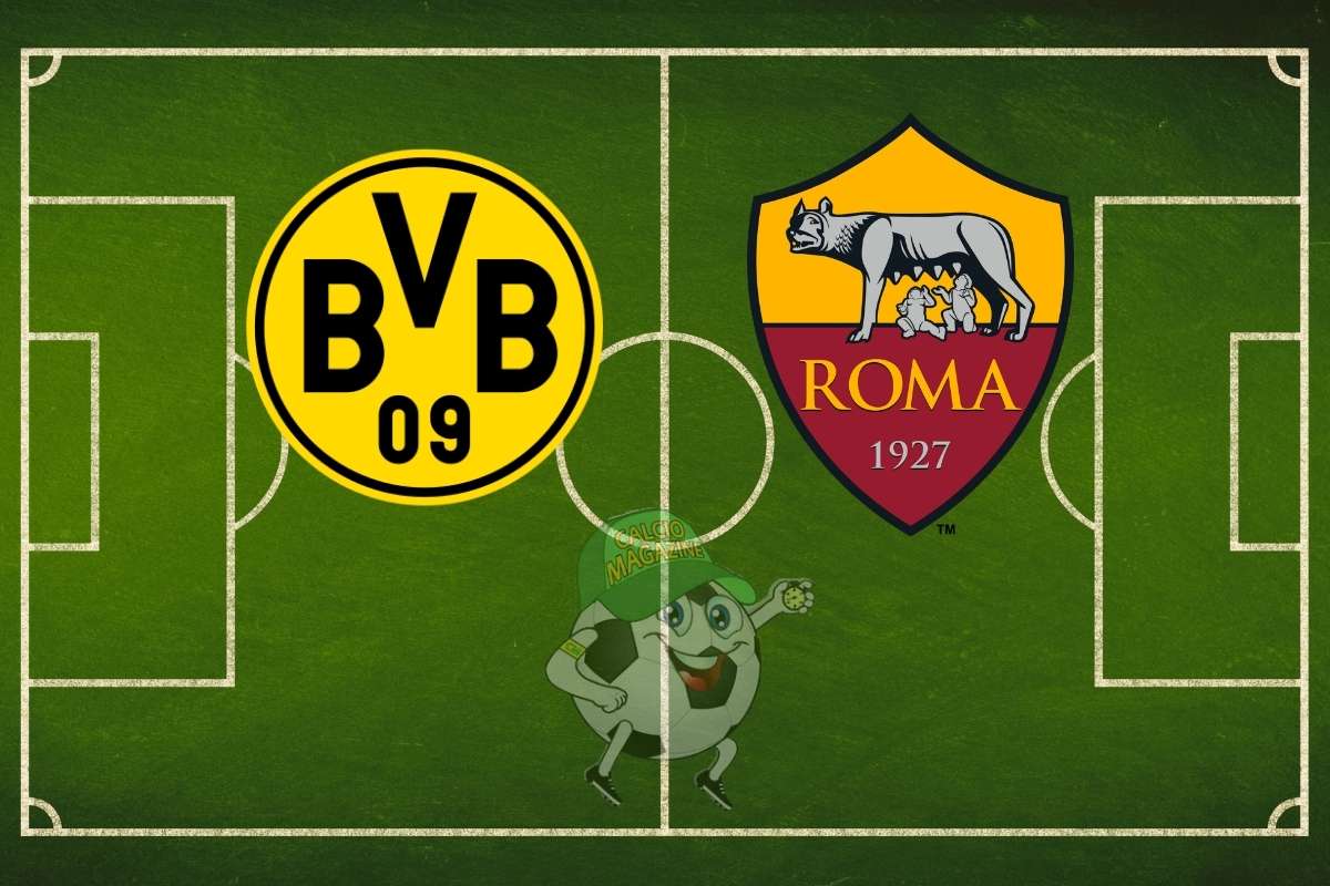 Borussia Dortmund Roma cronaca diretta live risultato in tempo reale