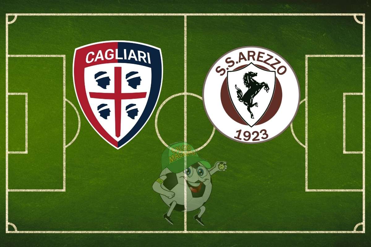 Cagliari Arezzo cronaca diretta live risultato in tempo reale