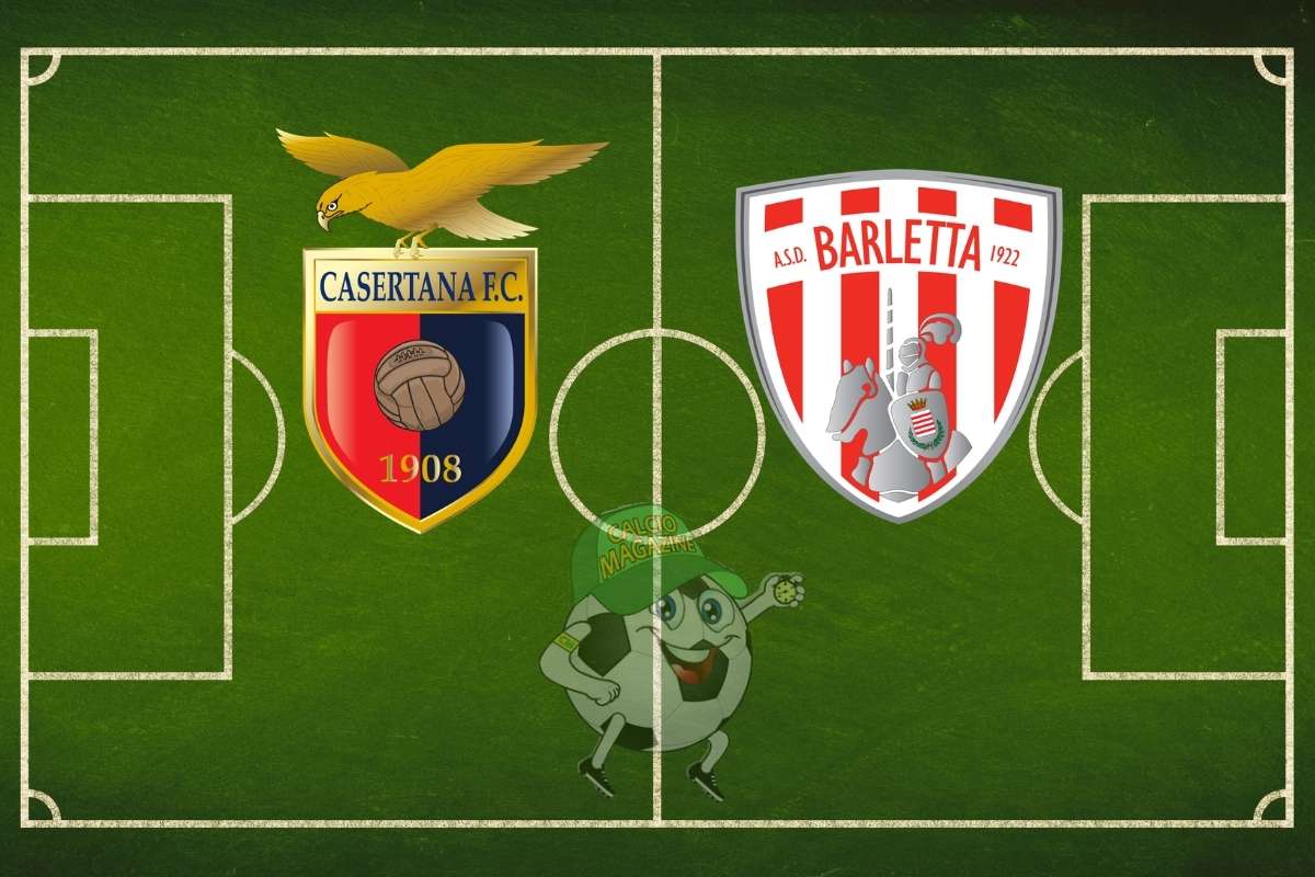 Casertana Barletta cronaca diretta live risultato in tempo reale