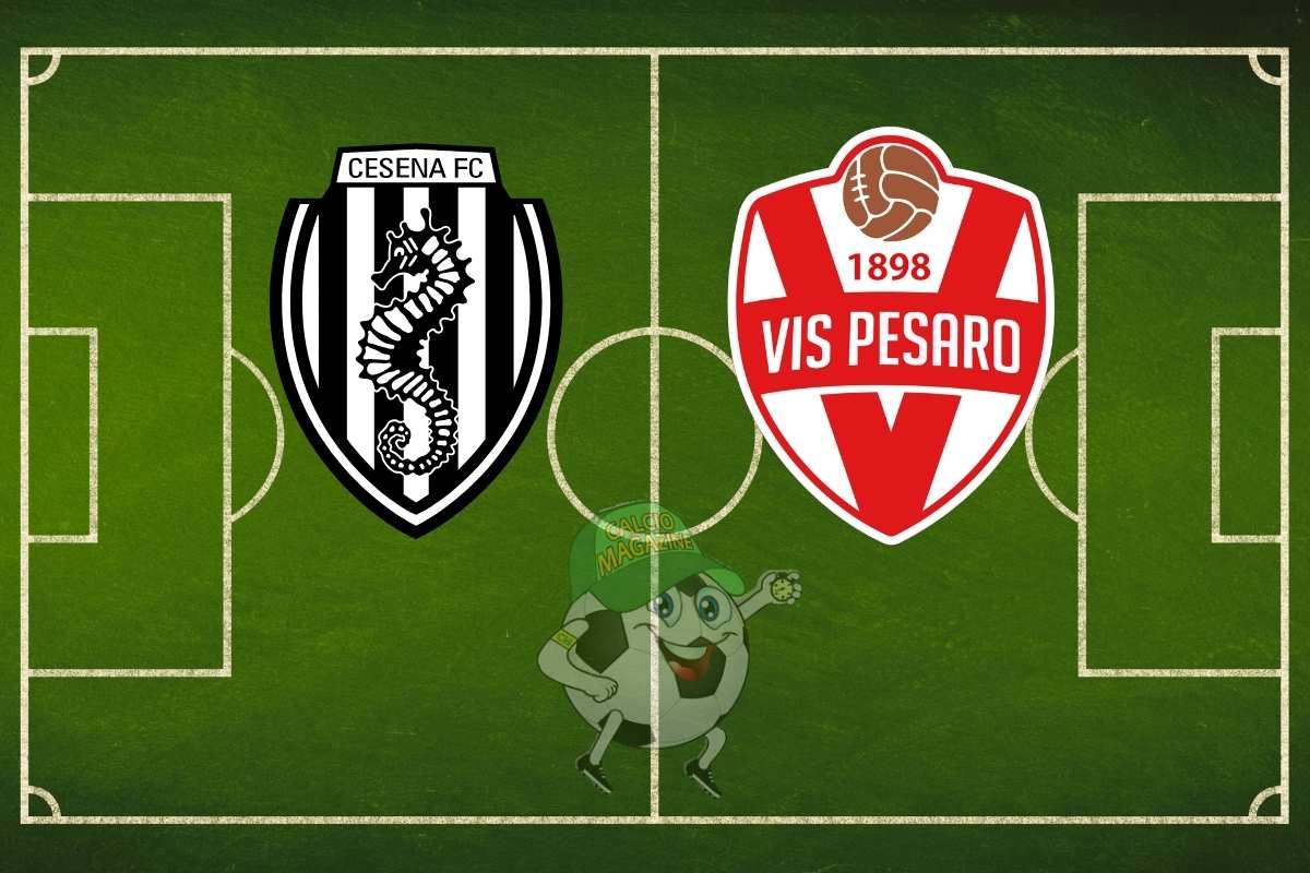 Cesena Vis Pesaro cronaca diretta live risultato in tempo reale